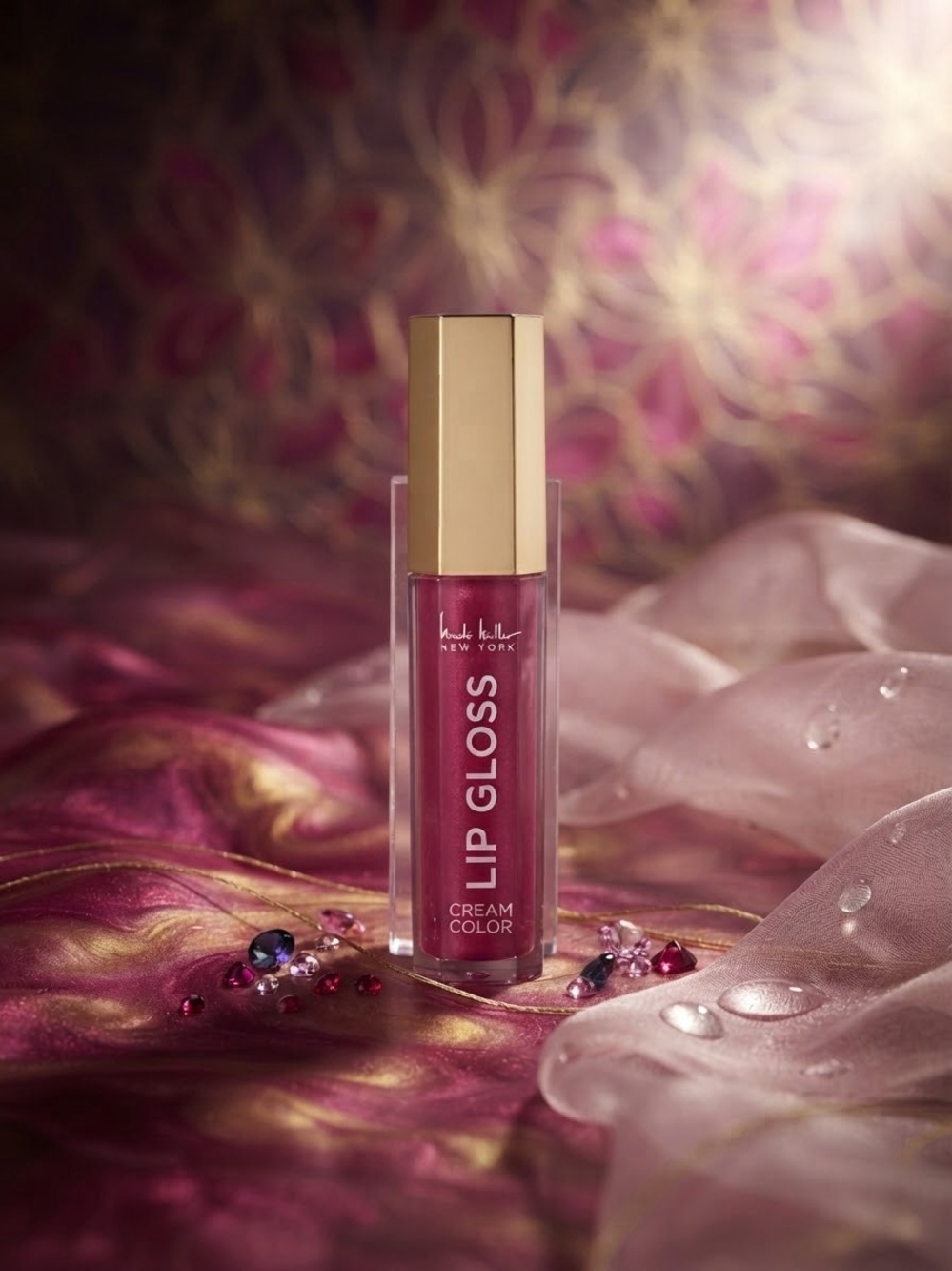 Nicole Miller New York Lip Gloss - Strawberry (Cream Pink)